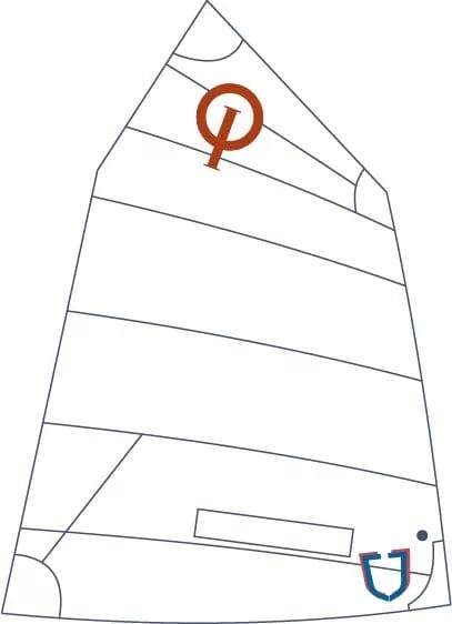 Vela J Sail BLUE Optimist - Imagen 2