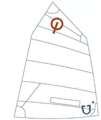 Vela J Sail GREEN OPTIMIST - Imagen 2