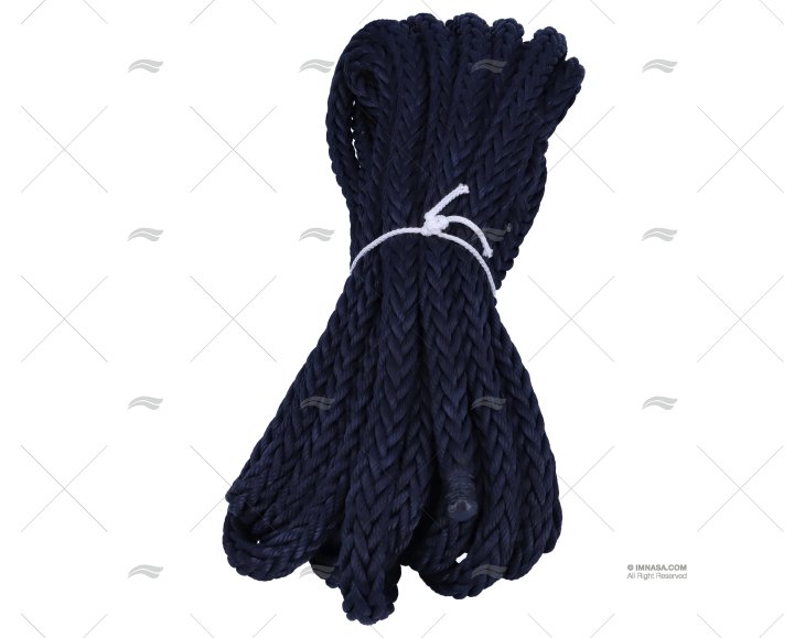 Cabo de amarre Moorex 14 mm Navy con gaza, 10 m – referencia 001321410130