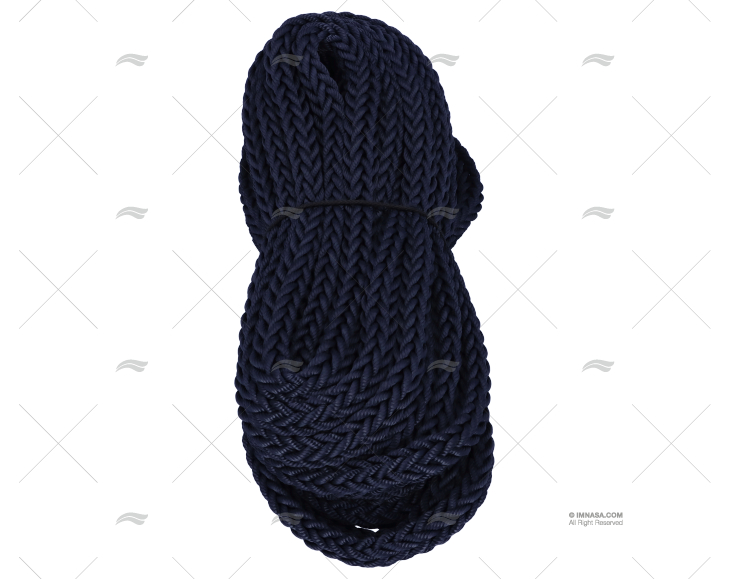 Cabo de amarre Moorex 16 mm Navy con gaza, 15 m – referencia 001321615130