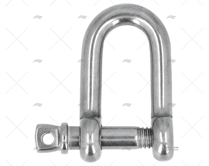 Grillete recto inoxidable 6 mm – referencia 20250122