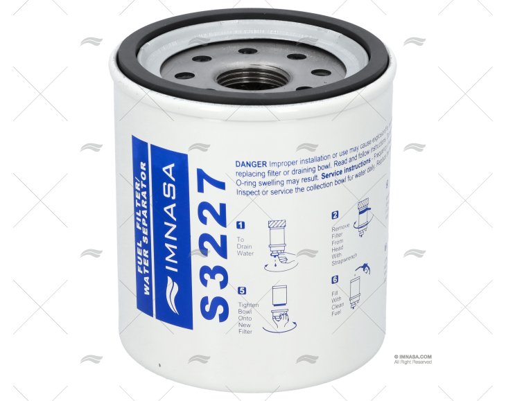 Cartucho de filtro IMNASA tipo Racor S3227 – referencia 43250771