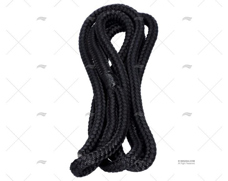 Cabo para defensa negro 8 mm x 1,5 m con gaza – referencia 85400093